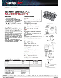 DualProbeModelsNS127NS128andNS143